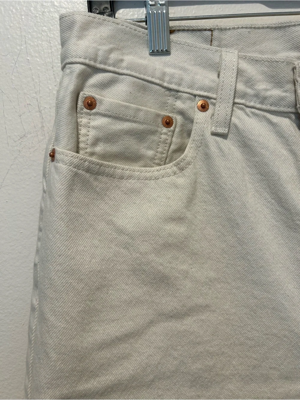 Levi's Men’s White Denim Jean Shorts